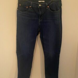 Levi's Dark Blue Women's Boyfriend  Jeans